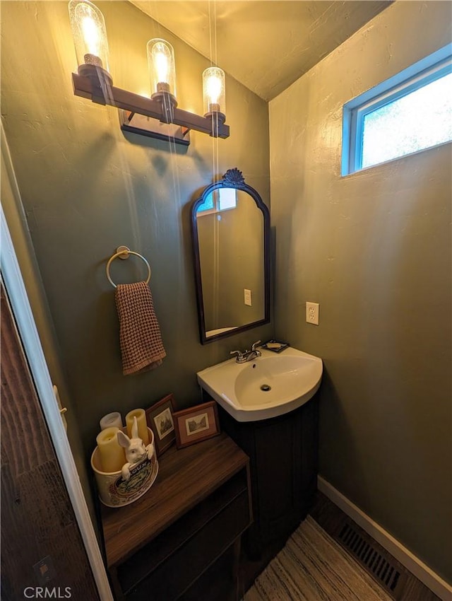 bathroom featuring vanity