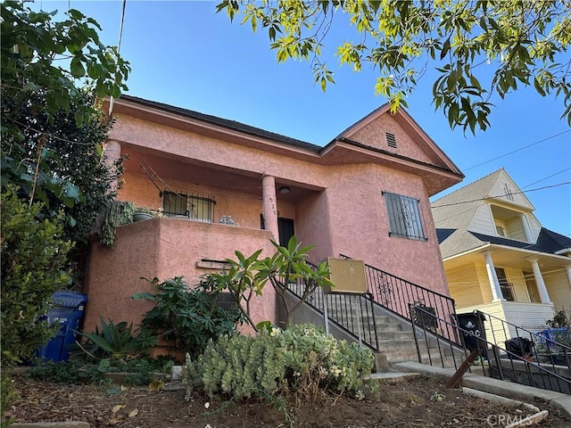 exterior space with a balcony