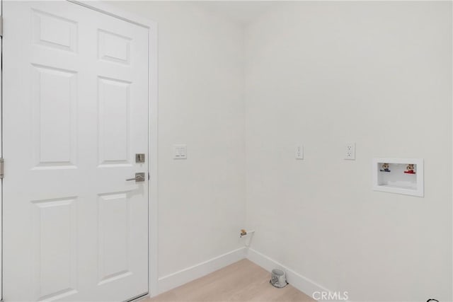 laundry room featuring washer hookup