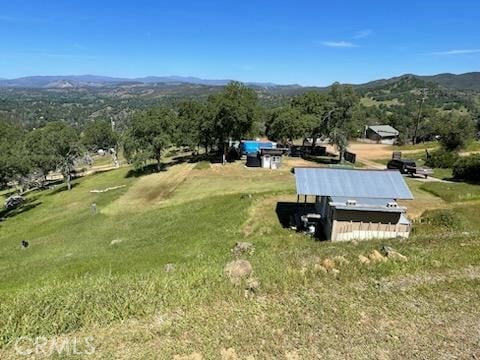 aerial view featuring a mountain view