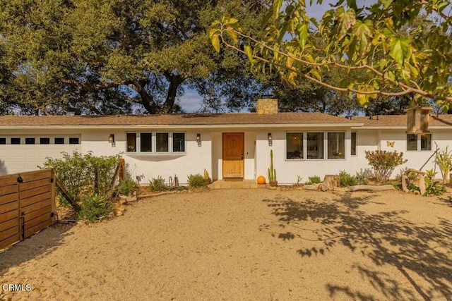 view of ranch-style home