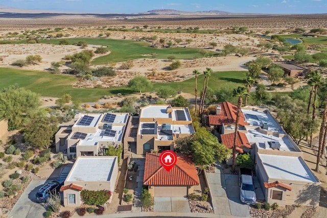 2842 Fonts Point Dr, Borrego Springs, CA 92004 - drone / aerial view of a golf club and a water and mountain view