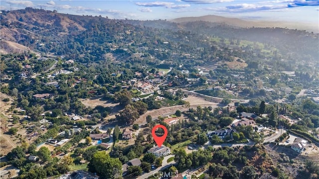 2034 Virazon Dr, La Habra Heights, CA 90631 - bird's eye view featuring a mountain view