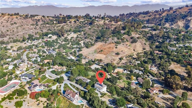 2034 Virazon Dr, La Habra Heights, CA 90631 - drone / aerial view featuring a mountain view