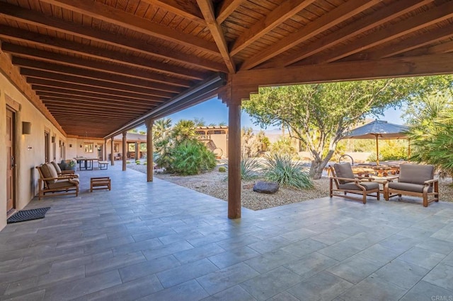 view of patio / terrace featuring outdoor lounge area