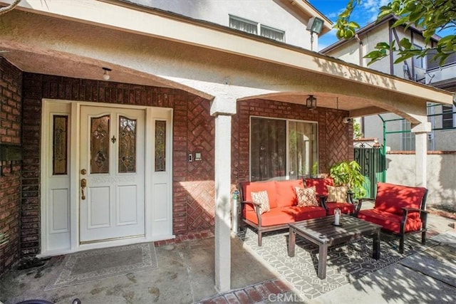 view of patio / terrace with a porch