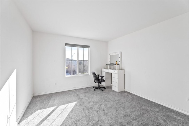 unfurnished office with carpet floors