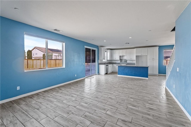 view of unfurnished living room