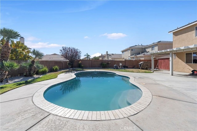 view of pool with a patio area