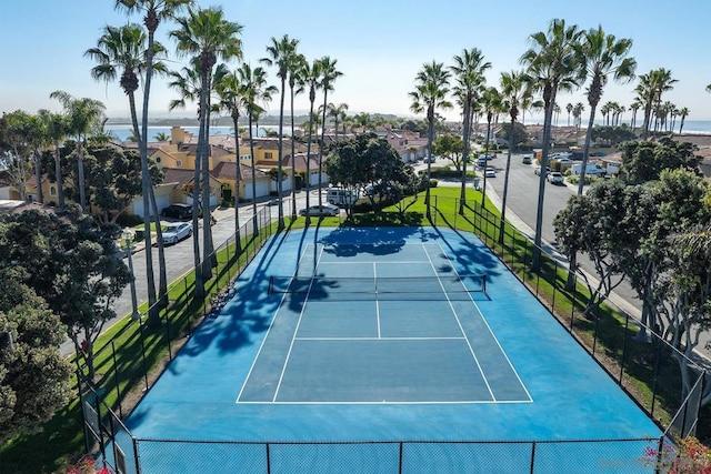 view of tennis court