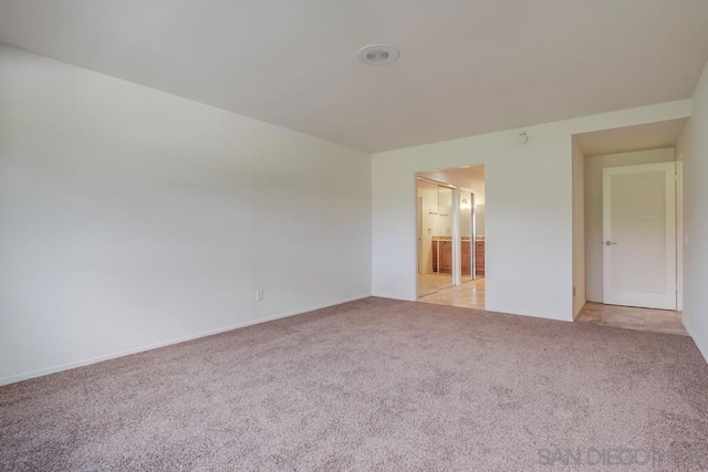 view of carpeted empty room