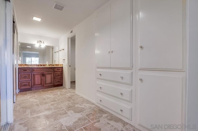 bathroom with vanity