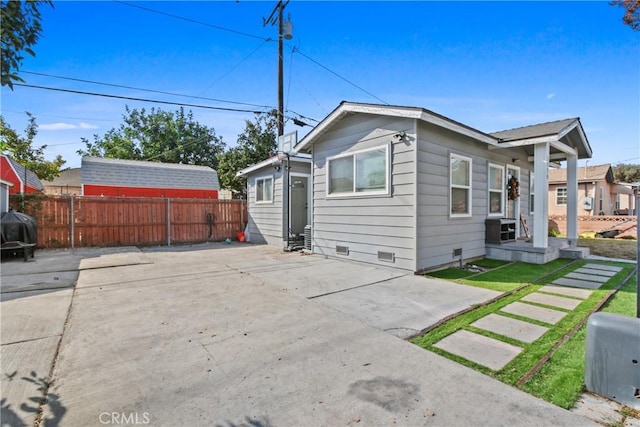 exterior space with a patio