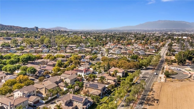 bird's eye view featuring a mountain view