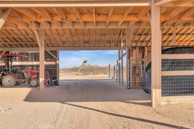 view of horse barn