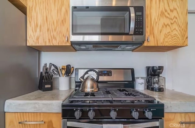 kitchen with stainless steel appliances