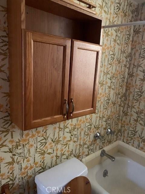 bathroom with a bathing tub