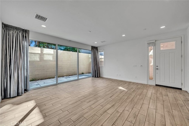 interior space featuring light hardwood / wood-style flooring