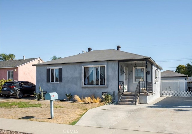 view of bungalow