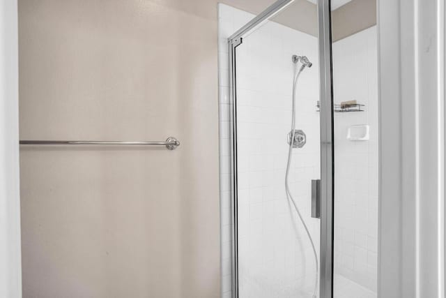 bathroom featuring walk in shower