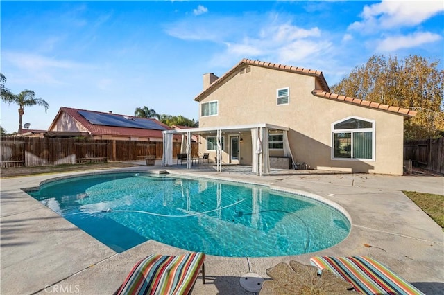 view of pool with a patio