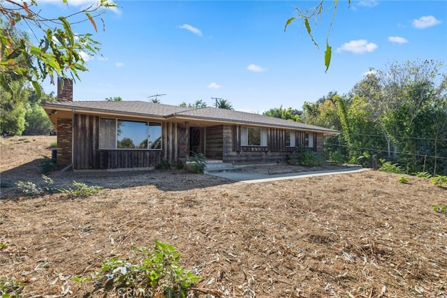 view of ranch-style home