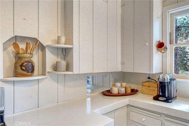 room details with white cabinets