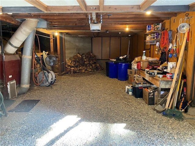 view of basement