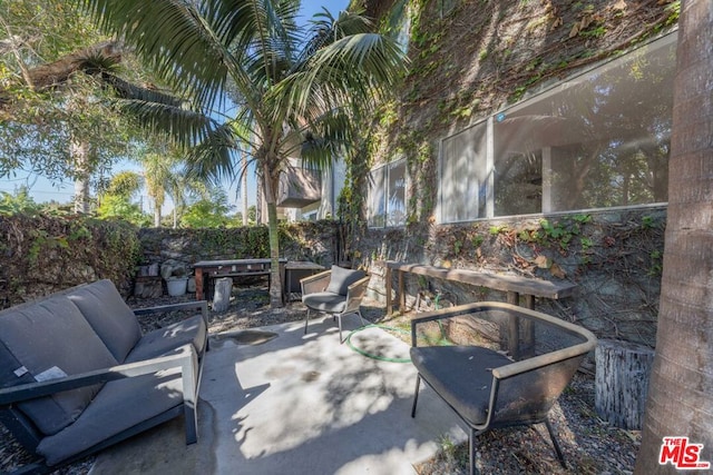 view of patio / terrace with an outdoor hangout area