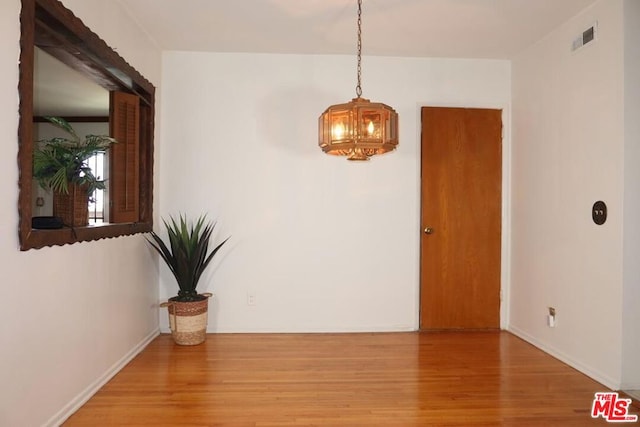 interior space featuring light hardwood / wood-style floors