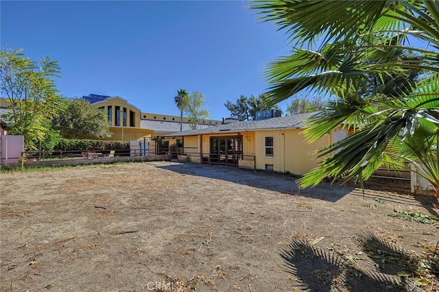 view of rear view of property