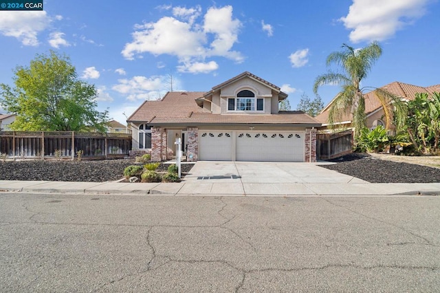 view of front of home featuring a garage