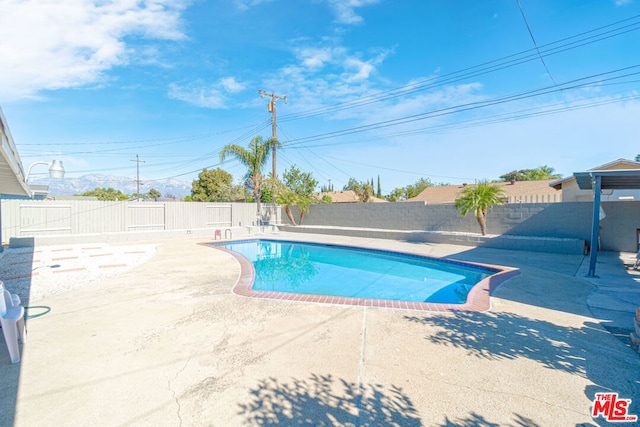 view of pool with a patio area