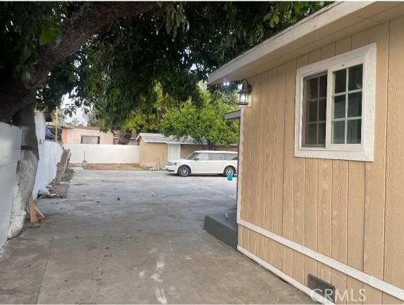 view of home's exterior with a patio area