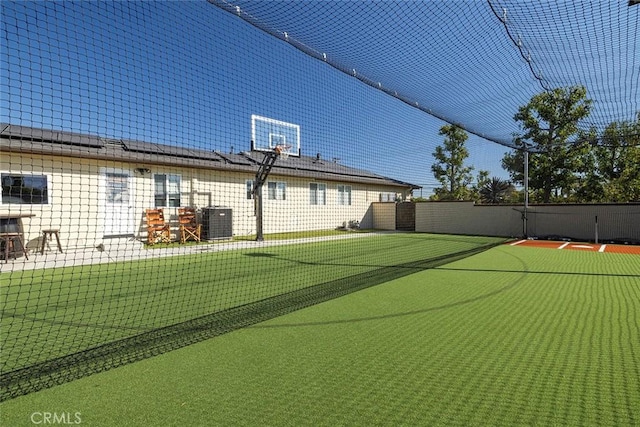 view of sport court