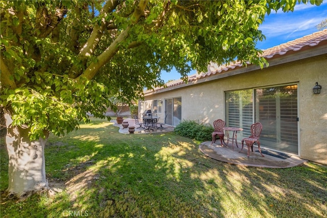 view of yard with a patio