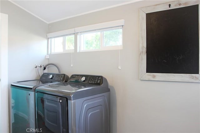 laundry area with washer and clothes dryer