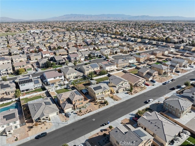 bird's eye view featuring a mountain view