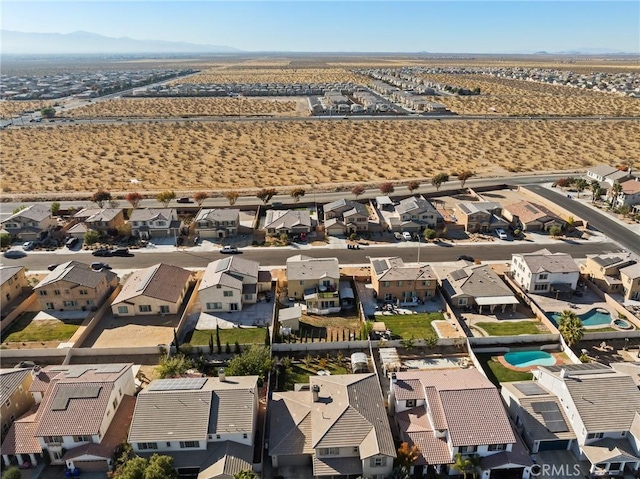 bird's eye view featuring a mountain view