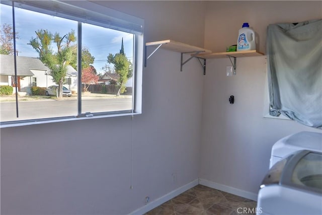 view of laundry room