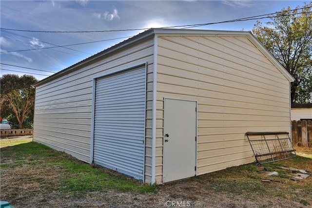 view of outbuilding