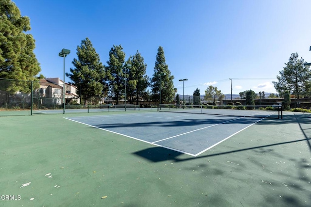 view of tennis court