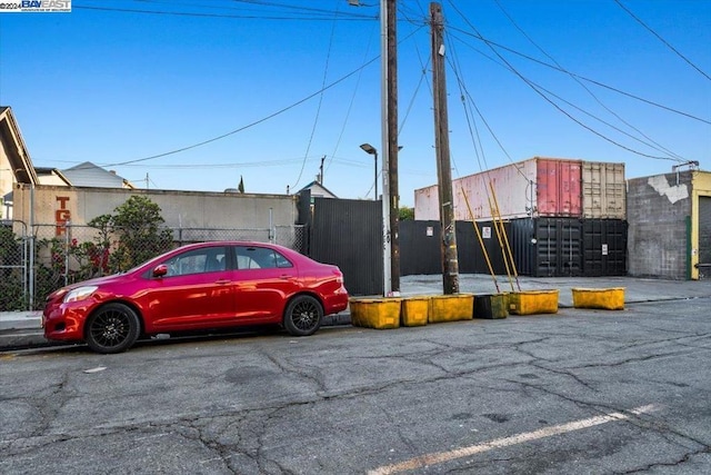 view of vehicle parking