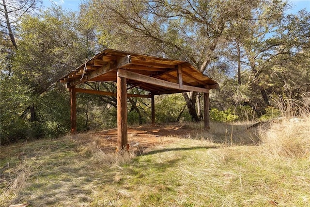 view of community featuring a gazebo