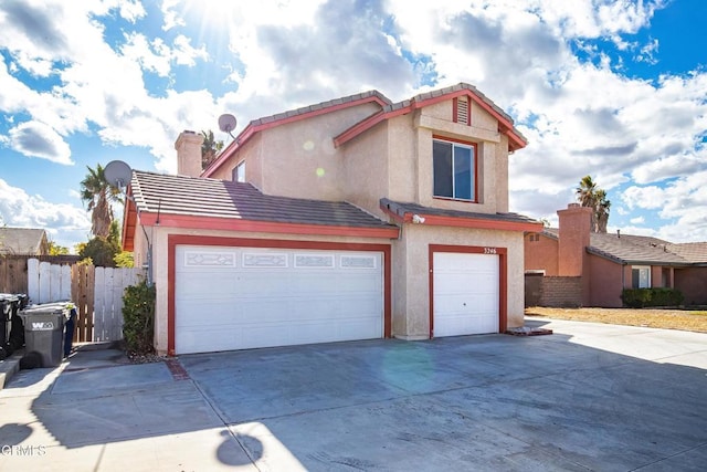 front facade featuring a garage