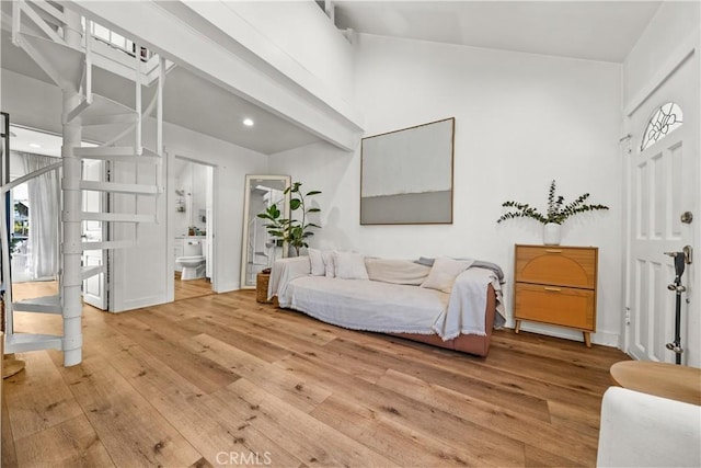 foyer featuring hardwood / wood-style flooring