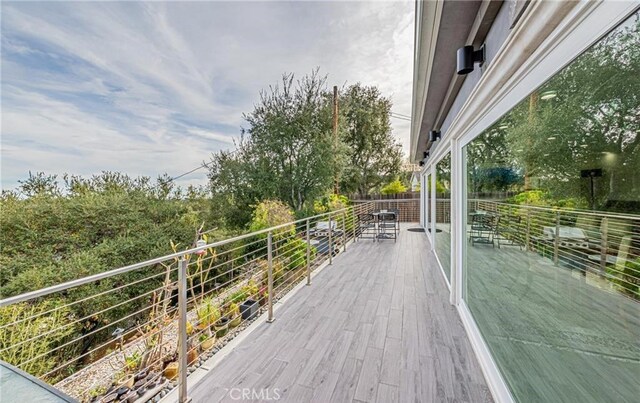 view of wooden terrace