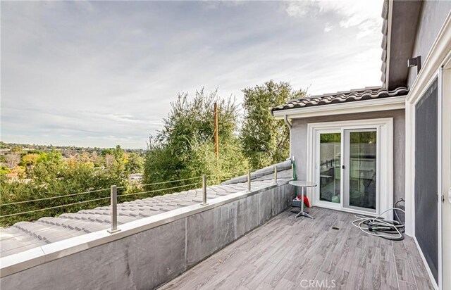 view of wooden terrace