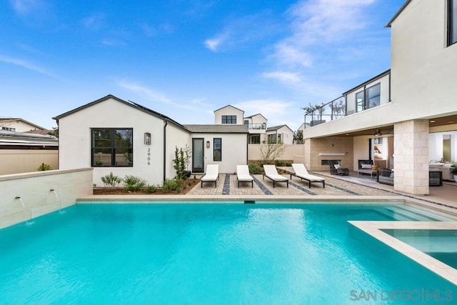 view of pool with a patio