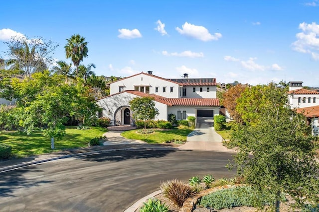 view of mediterranean / spanish house